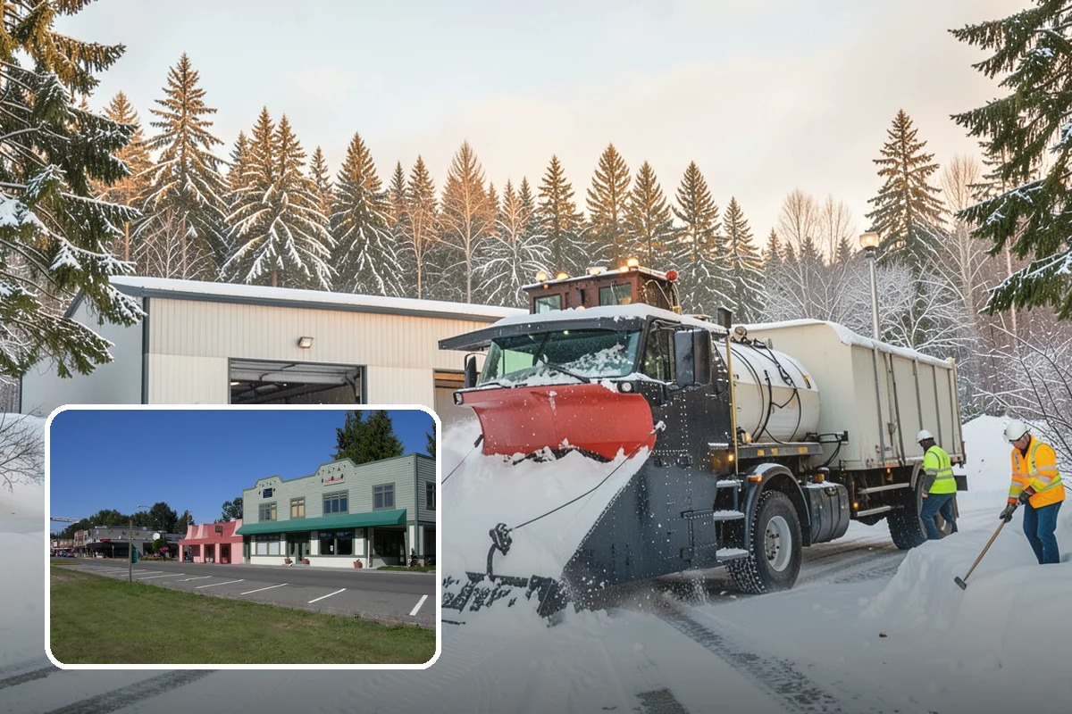 Medical Office Sidewalk Clearing in Snoqualmie, King County, WA - Protects vulnerable patients with limited mobility from falls
