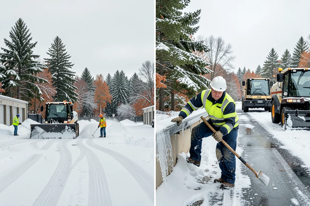 Medical Office Sidewalk Clearing in Snoqualmie, King County, WA - Prioritize the accessible route, ramp, and patient drop-off zone