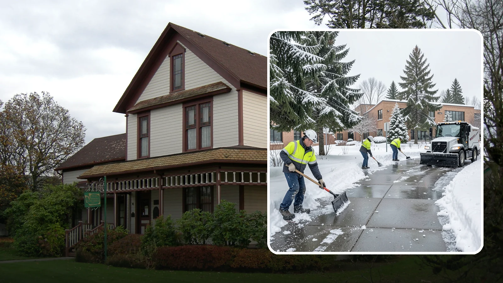 Medical Office Sidewalk Clearing in Sumner, Pierce County, WA - Patient-safety sidewalk clearing for Western Washington medical offices, keeping entrances and accessible routes clear for those...