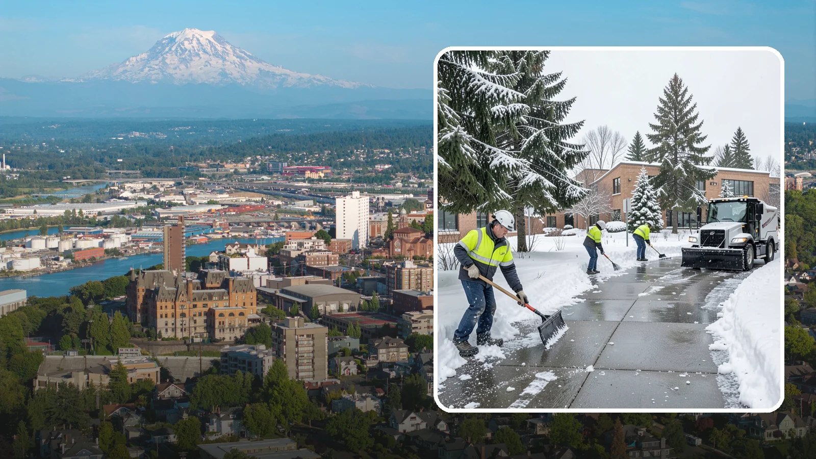 Medical Office Sidewalk Clearing in Tacoma, Pierce County, WA - Patient-safety sidewalk clearing for Western Washington medical offices, keeping entrances and accessible routes clear for those...