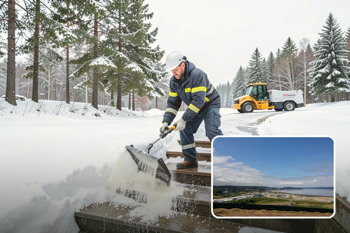 Medical Office Sidewalk Clearing in University Place, Pierce County, WA - Protects vulnerable patients with limited mobility from falls