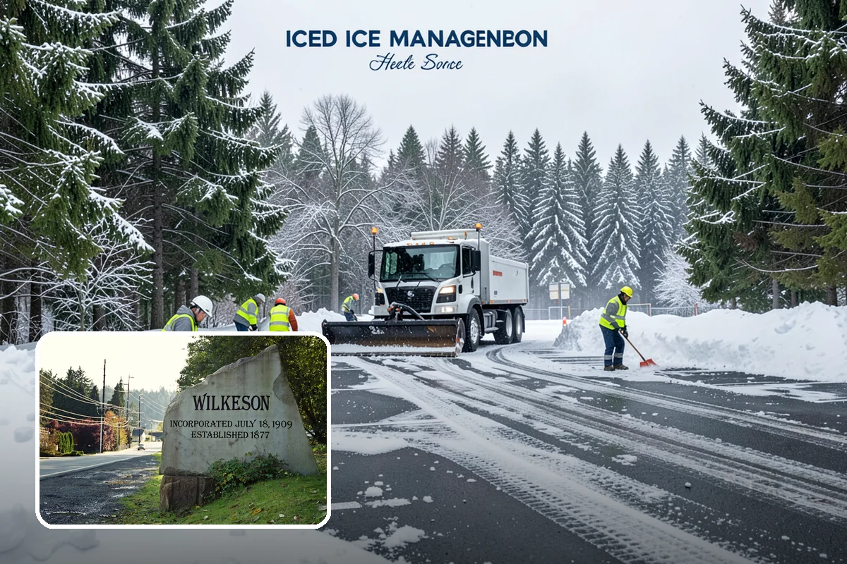 Medical Office Sidewalk Clearing in Wilkeson, Pierce County, WA - Protects vulnerable patients with limited mobility from falls