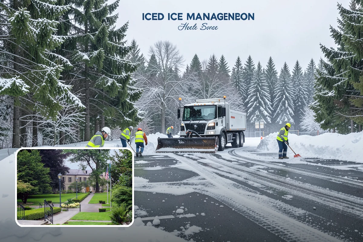 Medical Office Sidewalk Clearing in Woodinville, King County, WA - Protects vulnerable patients with limited mobility from falls