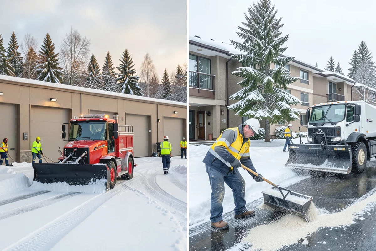 Medical Office Snow Plowing in Beaux Arts Village, King County, WA - Confirm clinic hours and mark ADA stalls and the entrance drive as top priority