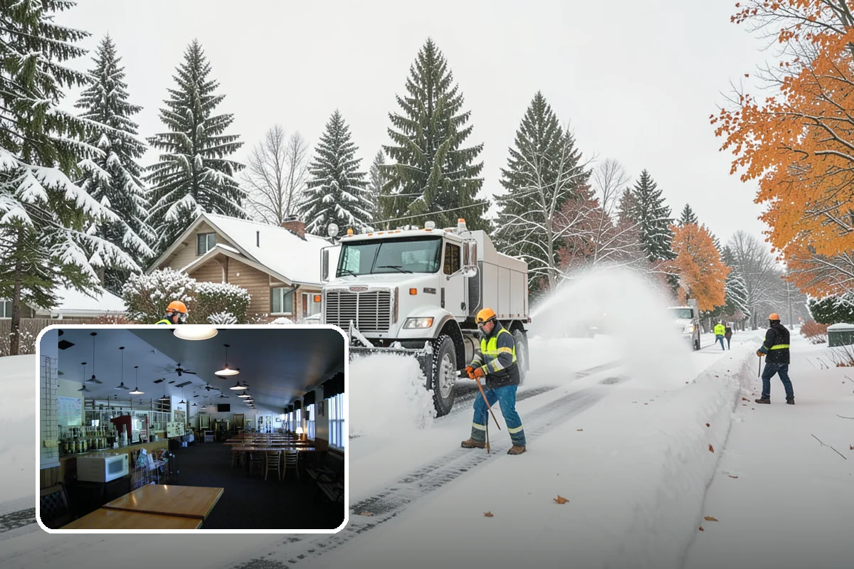 Medical Office Snow Plowing in Black Diamond, King County, WA - Patient lots and ADA stalls cleared before the first appointment