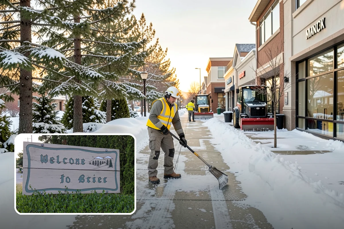 Medical Office Snow Plowing in Brier, Snohomish County, WA - Patient lots and ADA stalls cleared before the first appointment