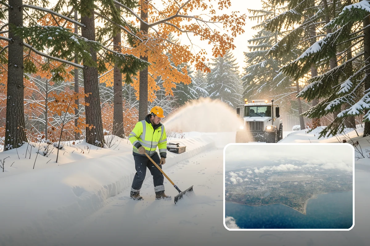 Medical Office Snow Plowing in Burien, King County, WA - Patient lots and ADA stalls cleared before the first appointment