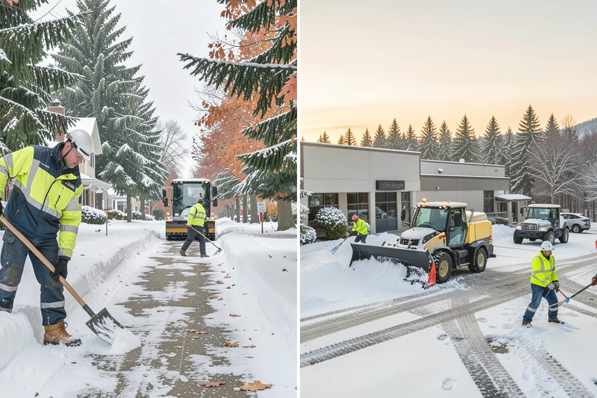 Medical Office Snow Plowing in Covington, King County, WA - Confirm clinic hours and mark ADA stalls and the entrance drive as top priority