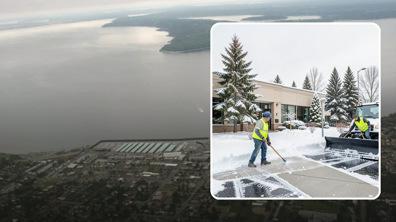 Medical Office Snow Plowing in Des Moines, King County, WA - We plow medical office lots and entrances early so patients, many with limited mobility, arrive on clear, safe pavement.