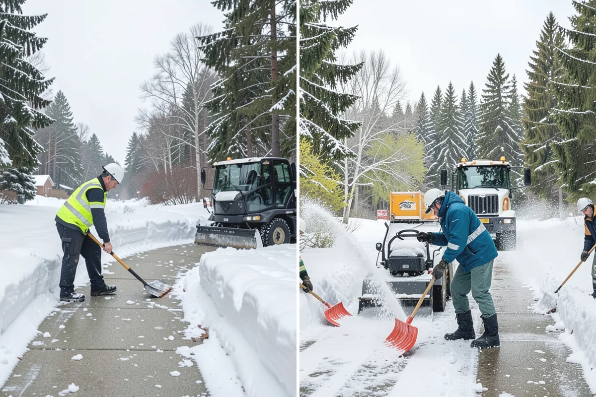 Medical Office Snow Plowing in Des Moines, King County, WA - Confirm clinic hours and mark ADA stalls and the entrance drive as top priority