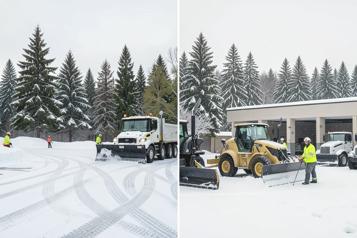 Medical Office Snow Plowing in Duvall, King County, WA - Confirm clinic hours and mark ADA stalls and the entrance drive as top priority