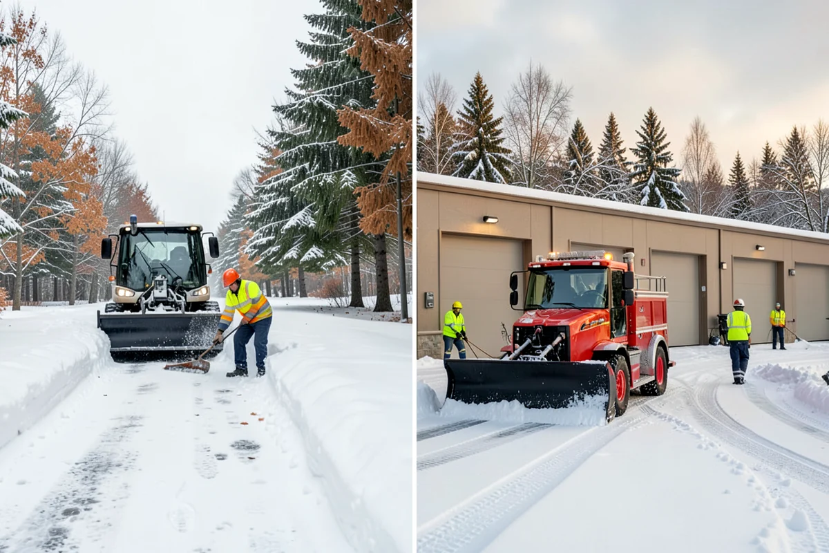 Medical Office Snow Plowing in Enumclaw, King County, WA - Confirm clinic hours and mark ADA stalls and the entrance drive as top priority