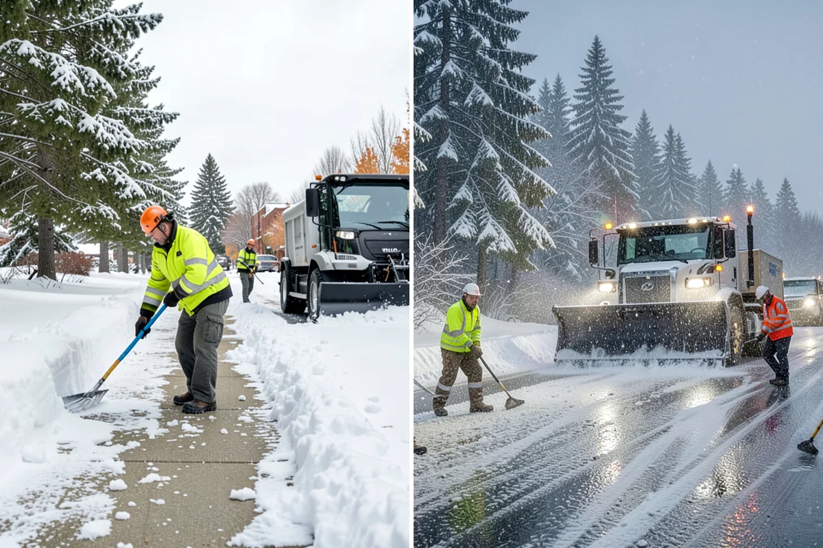 Medical Office Snow Plowing in Everett, Snohomish County, WA - Confirm clinic hours and mark ADA stalls and the entrance drive as top priority