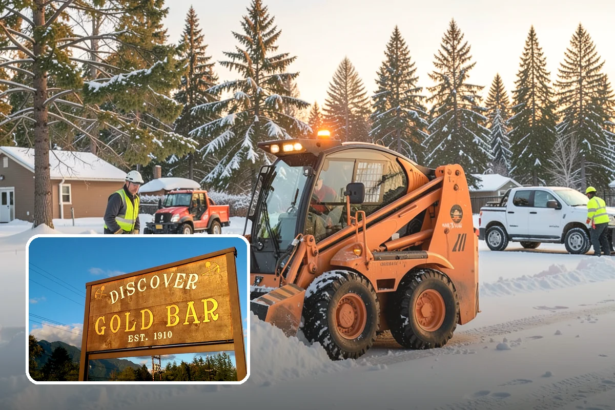 Medical Office Snow Plowing in Gold Bar, Snohomish County, WA - Patient lots and ADA stalls cleared before the first appointment