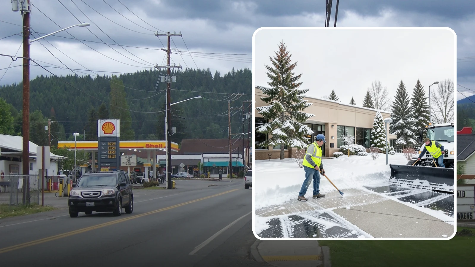 Medical Office Snow Plowing in Granite Falls, Snohomish County, WA - We plow medical office lots and entrances early so patients, many with limited mobility, arrive on clear, safe pavement.
