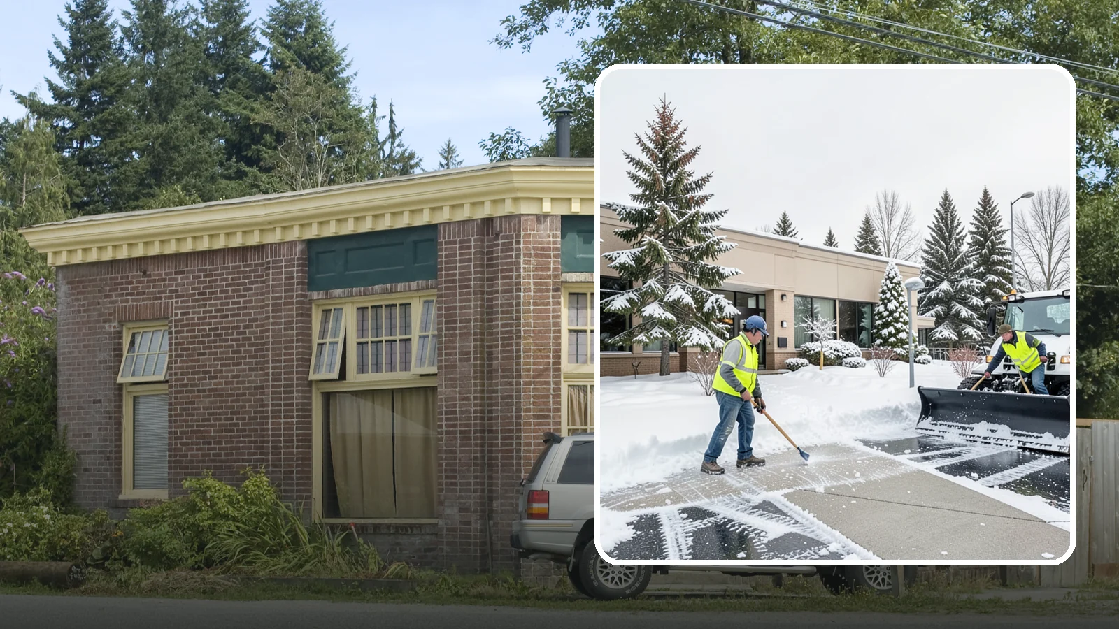 Medical Office Snow Plowing in Hamilton, Skagit County, WA - We plow medical office lots and entrances early so patients, many with limited mobility, arrive on clear, safe pavement.