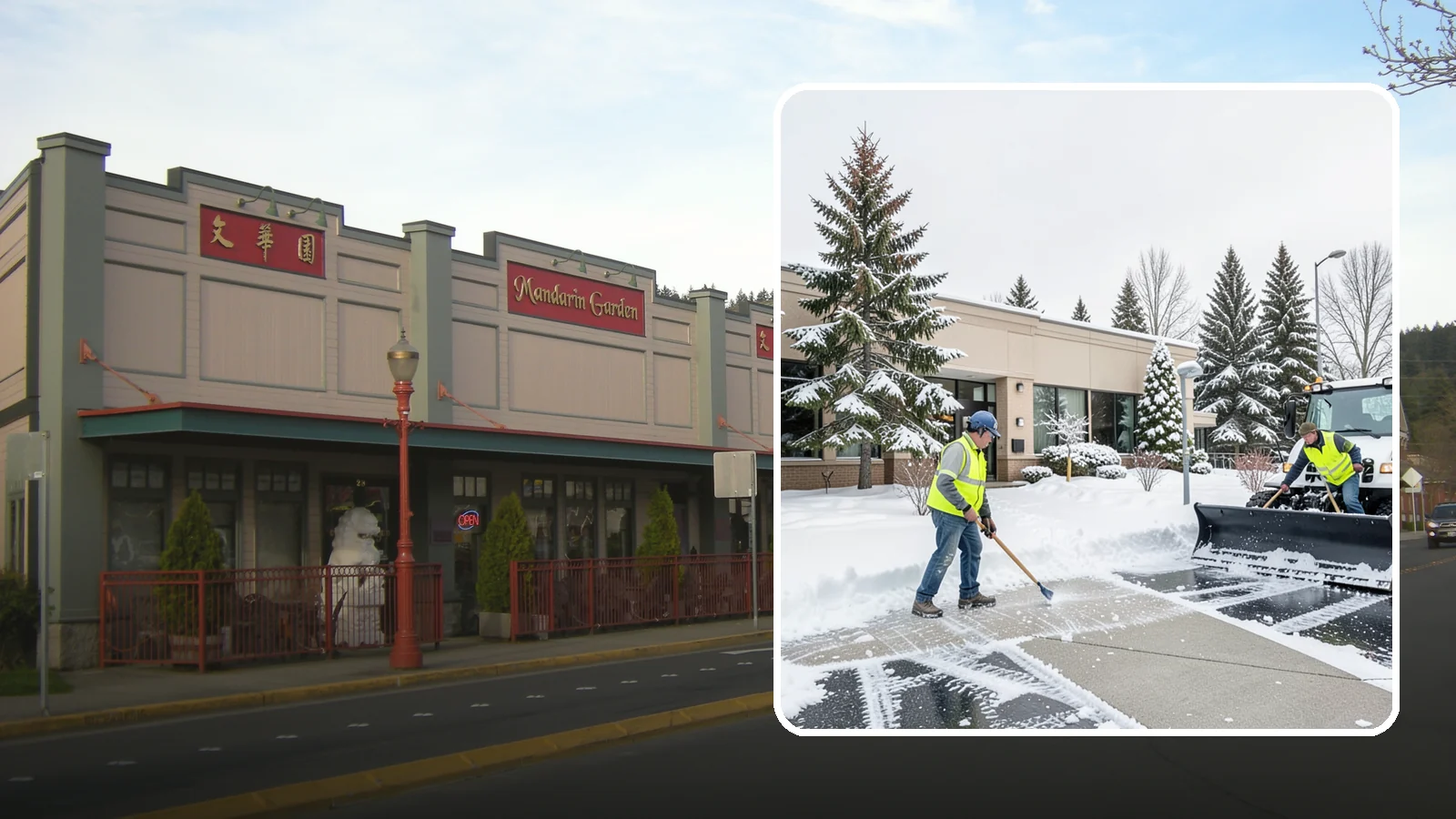 Medical Office Snow Plowing in Issaquah, King County, WA - We plow medical office lots and entrances early so patients, many with limited mobility, arrive on clear, safe pavement.