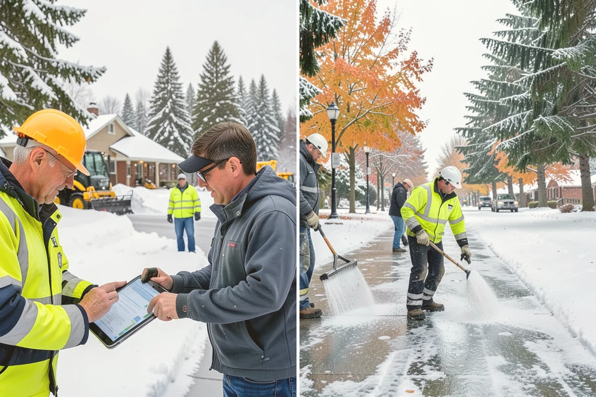 Medical Office Snow Plowing in Kent, King County, WA - Confirm clinic hours and mark ADA stalls and the entrance drive as top priority