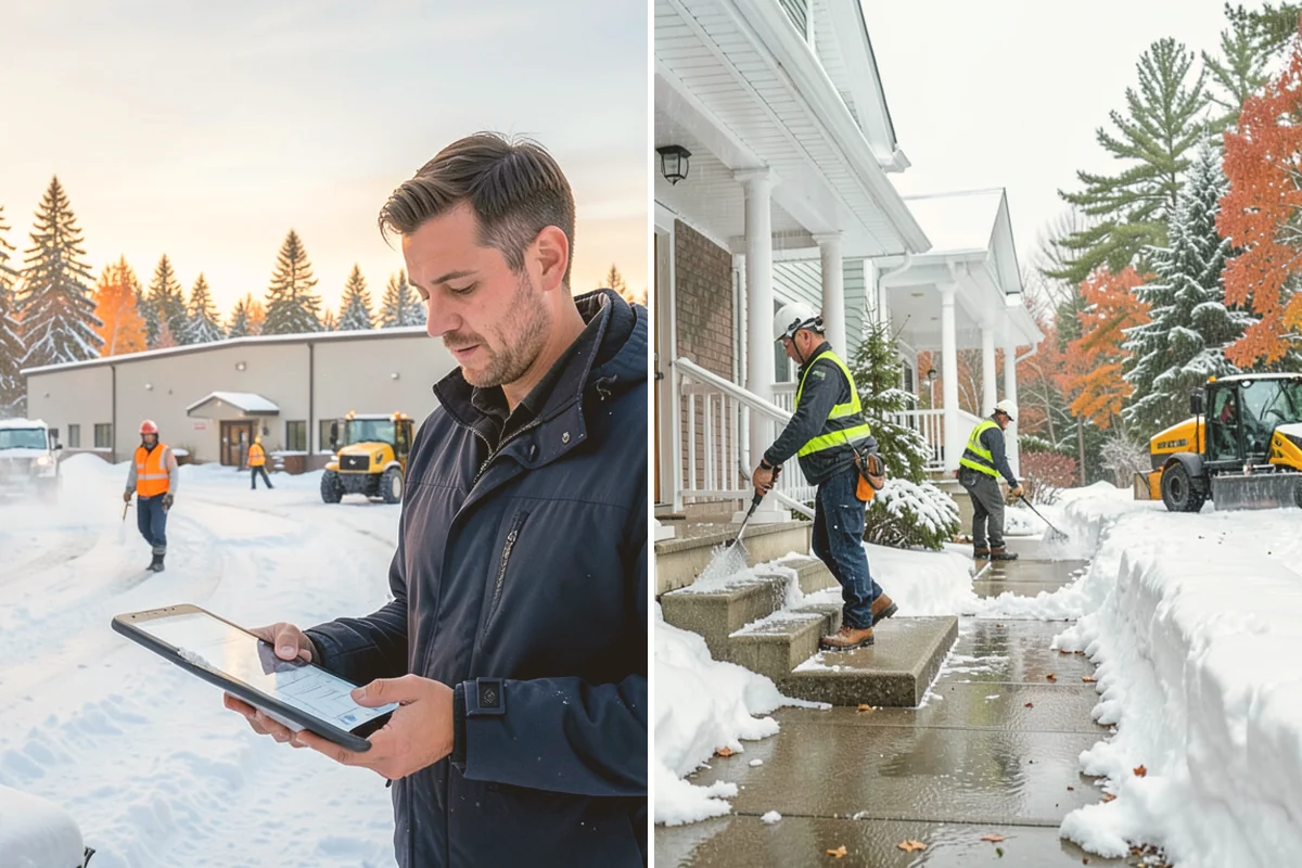 Medical Office Snow Plowing in Kirkland, King County, WA - Confirm clinic hours and mark ADA stalls and the entrance drive as top priority