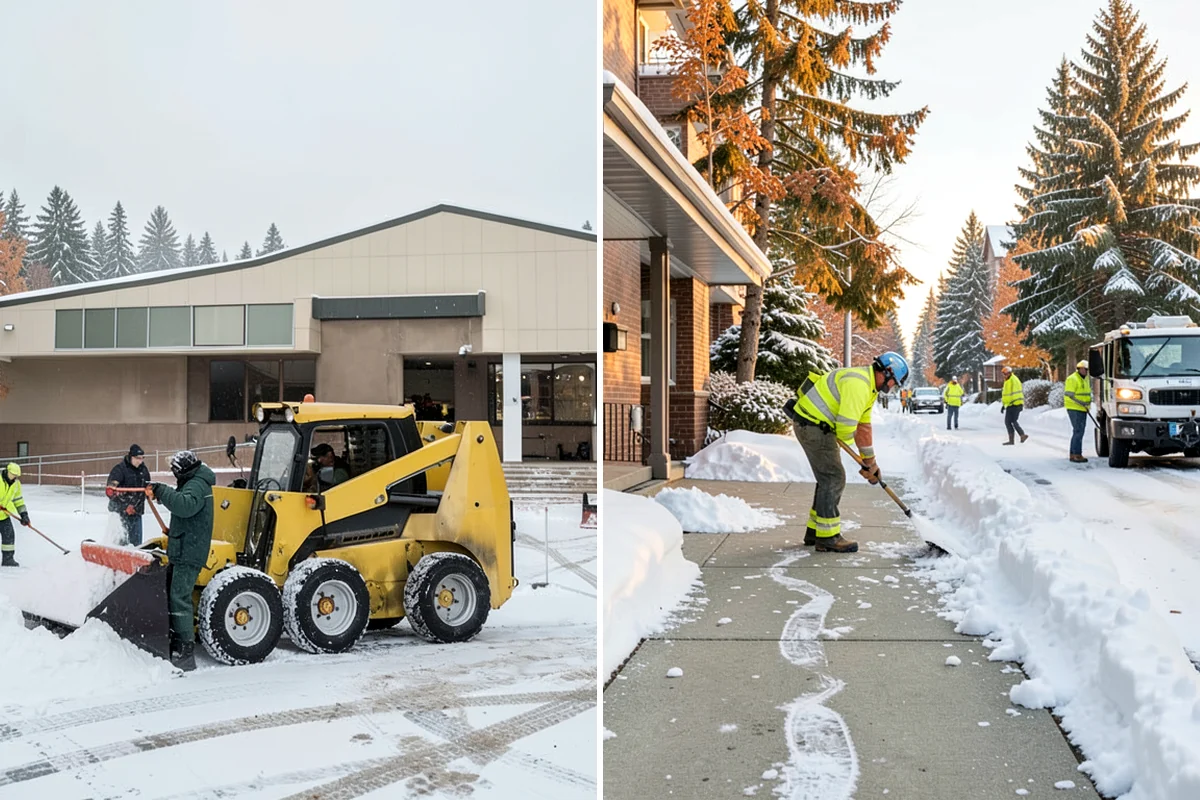 Medical Office Snow Plowing in Lyman, Skagit County, WA - Confirm clinic hours and mark ADA stalls and the entrance drive as top priority
