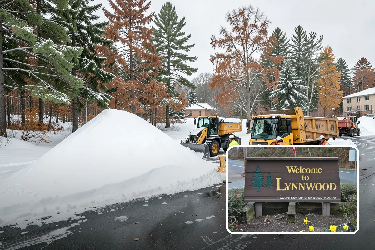 Medical Office Snow Plowing in Lynnwood, Snohomish County, WA - Patient lots and ADA stalls cleared before the first appointment