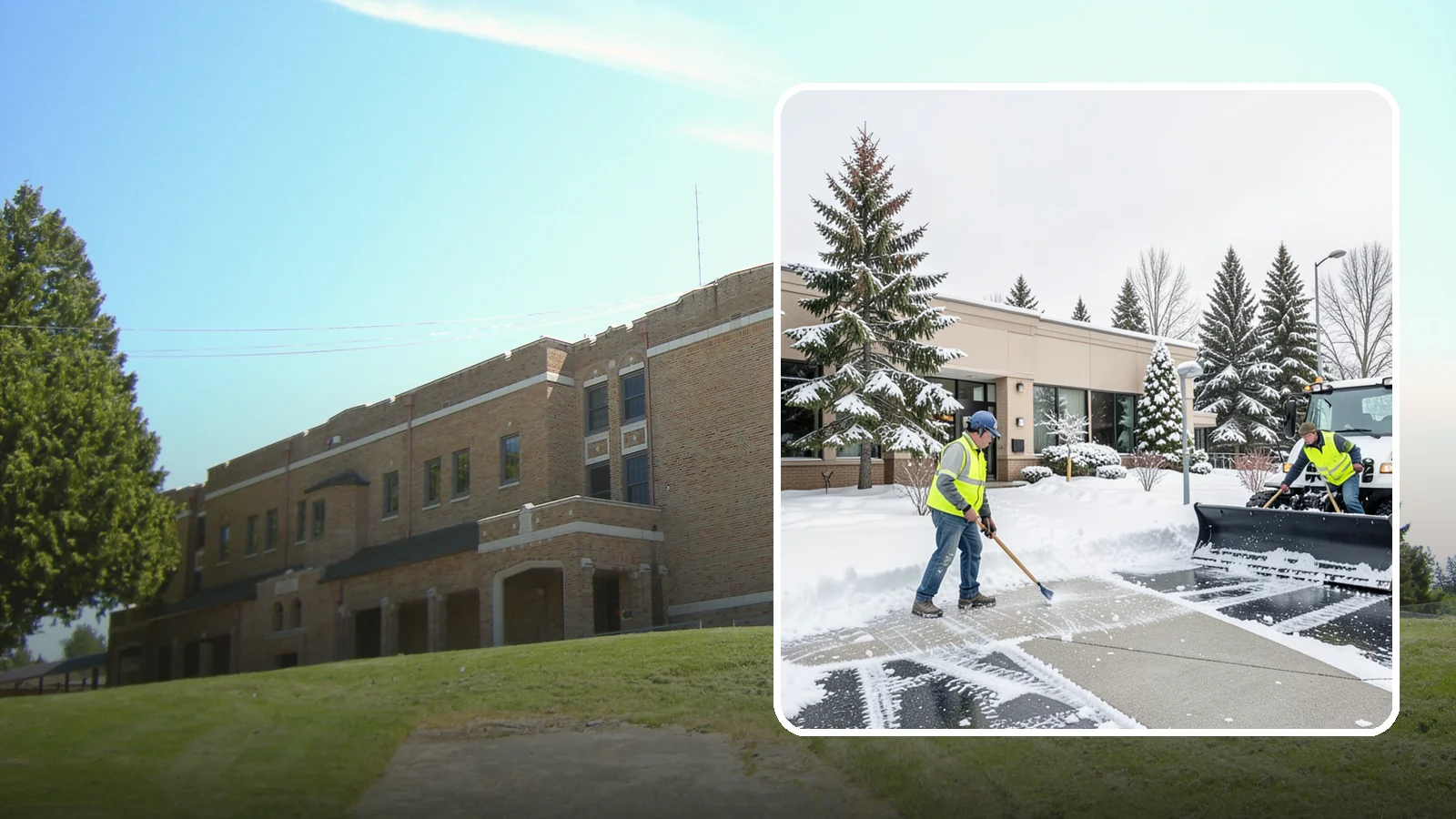 Medical Office Snow Plowing in Maple Valley, King County, WA - We plow medical office lots and entrances early so patients, many with limited mobility, arrive on clear, safe pavement.