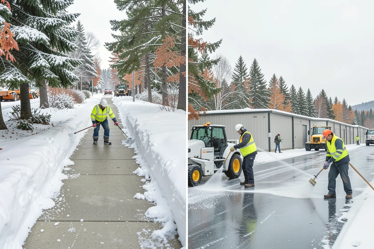 Medical Office Snow Plowing in Mill Creek, Snohomish County, WA - Confirm clinic hours and mark ADA stalls and the entrance drive as top priority