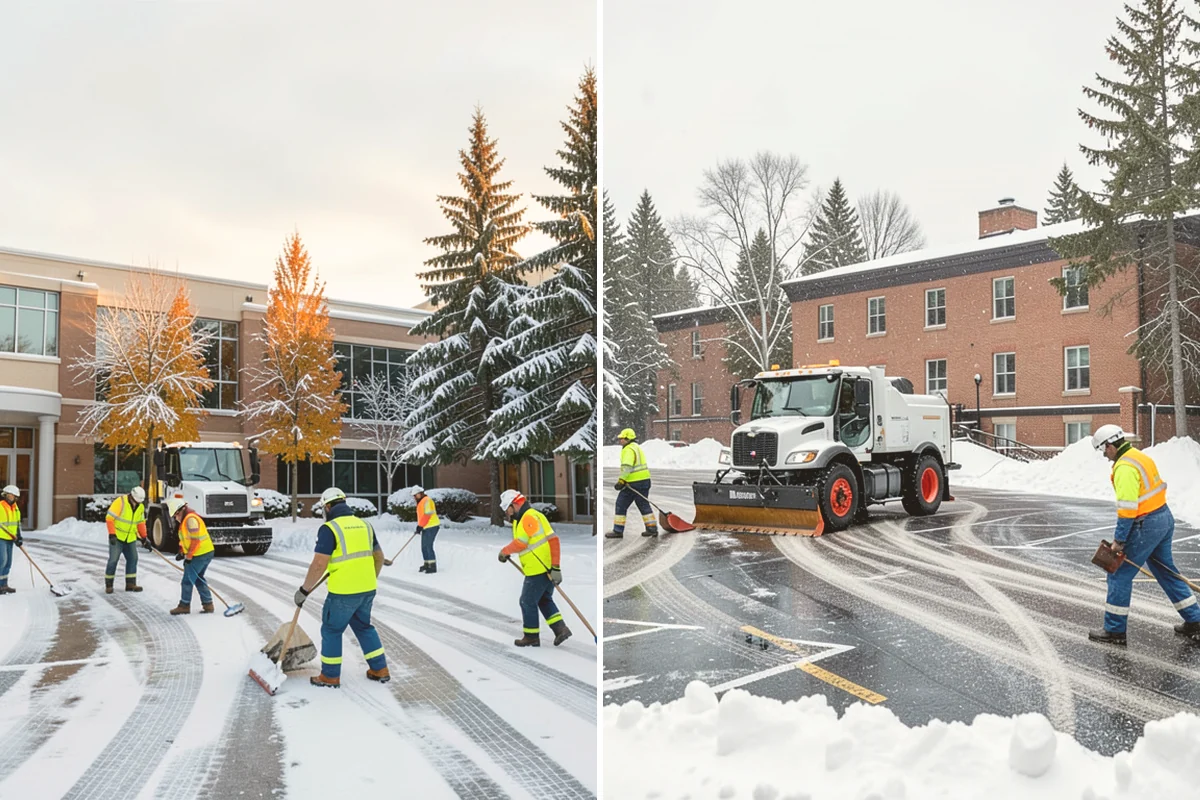 Medical Office Snow Plowing in Milton, King County, WA - Confirm clinic hours and mark ADA stalls and the entrance drive as top priority