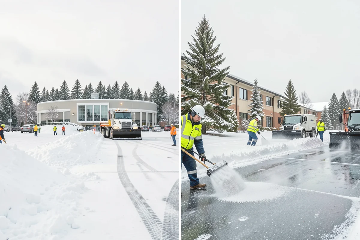 Medical Office Snow Plowing in North Bend, King County, WA - Confirm clinic hours and mark ADA stalls and the entrance drive as top priority