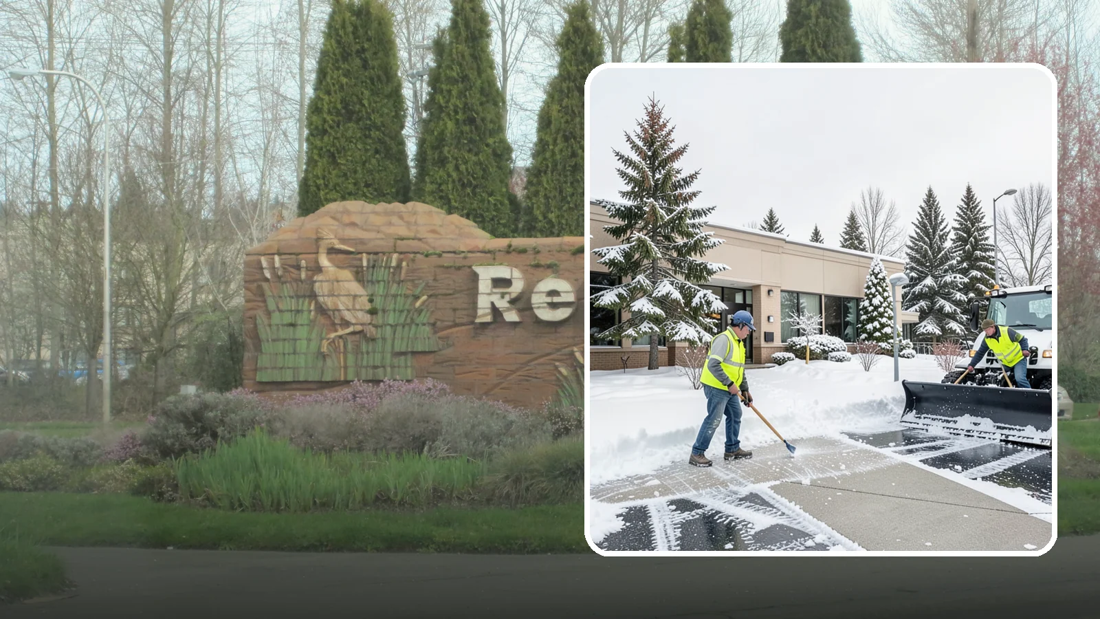 Medical Office Snow Plowing in Renton, King County, WA - We plow medical office lots and entrances early so patients, many with limited mobility, arrive on clear, safe pavement.