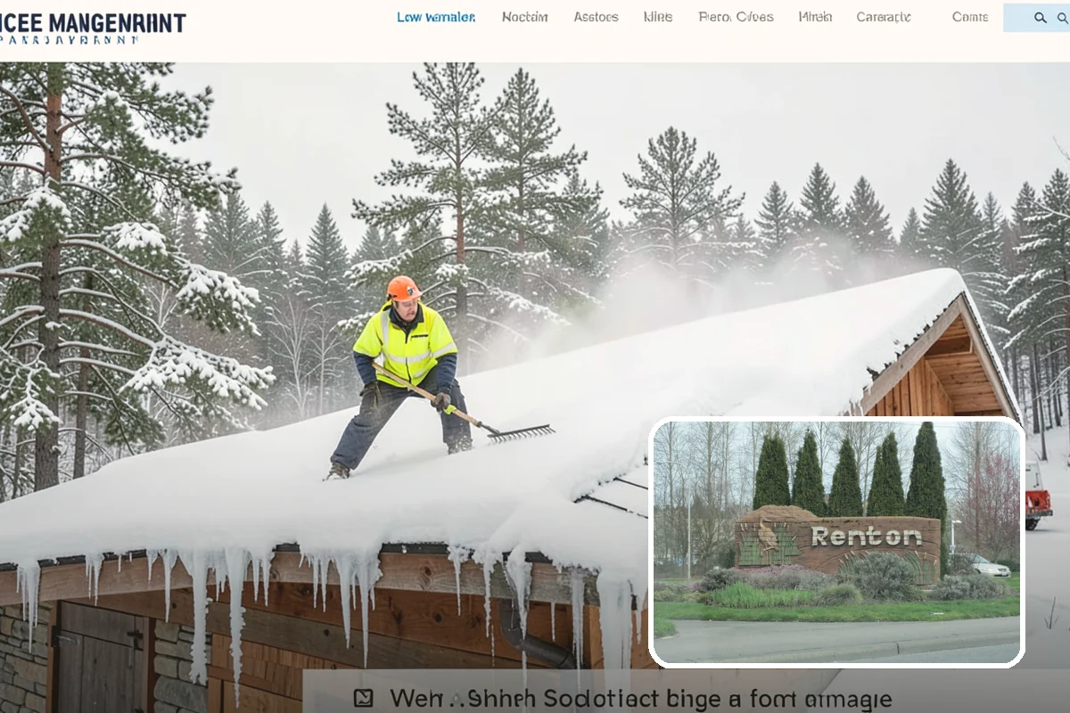 Medical Office Snow Plowing in Renton, King County, WA - Patient lots and ADA stalls cleared before the first appointment