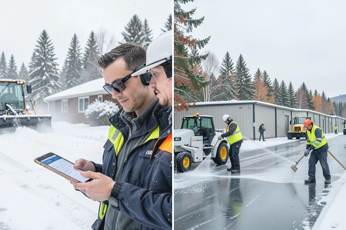 Medical Office Snow Plowing in Renton, King County, WA - Confirm clinic hours and mark ADA stalls and the entrance drive as top priority