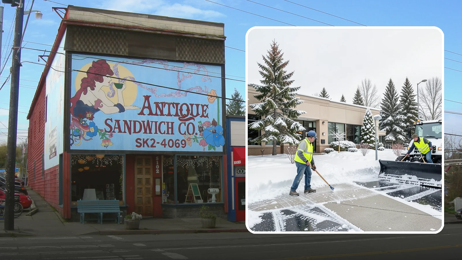 Medical Office Snow Plowing in Ruston, Pierce County, WA - We plow medical office lots and entrances early so patients, many with limited mobility, arrive on clear, safe pavement.