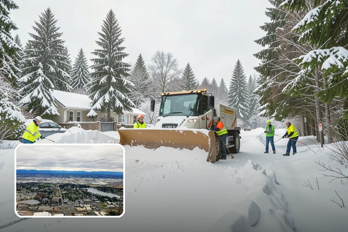 Medical Office Snow Plowing in SeaTac, King County, WA - Patient lots and ADA stalls cleared before the first appointment