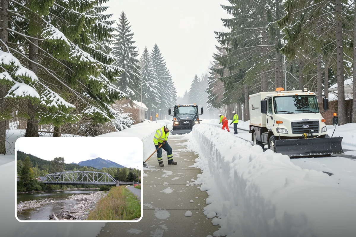 Medical Office Snow Plowing in Skykomish, King County, WA - Patient lots and ADA stalls cleared before the first appointment