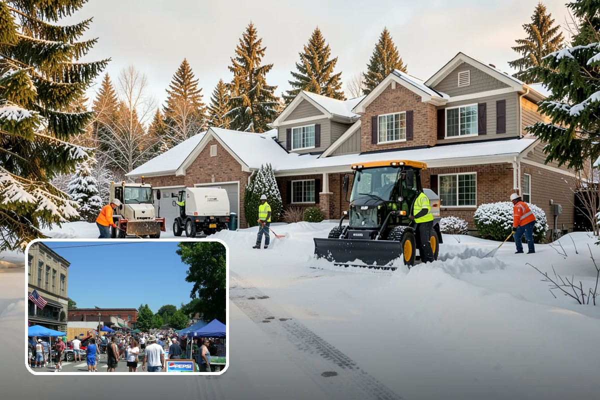 Medical Office Snow Plowing in Snohomish, Snohomish County, WA - Patient lots and ADA stalls cleared before the first appointment