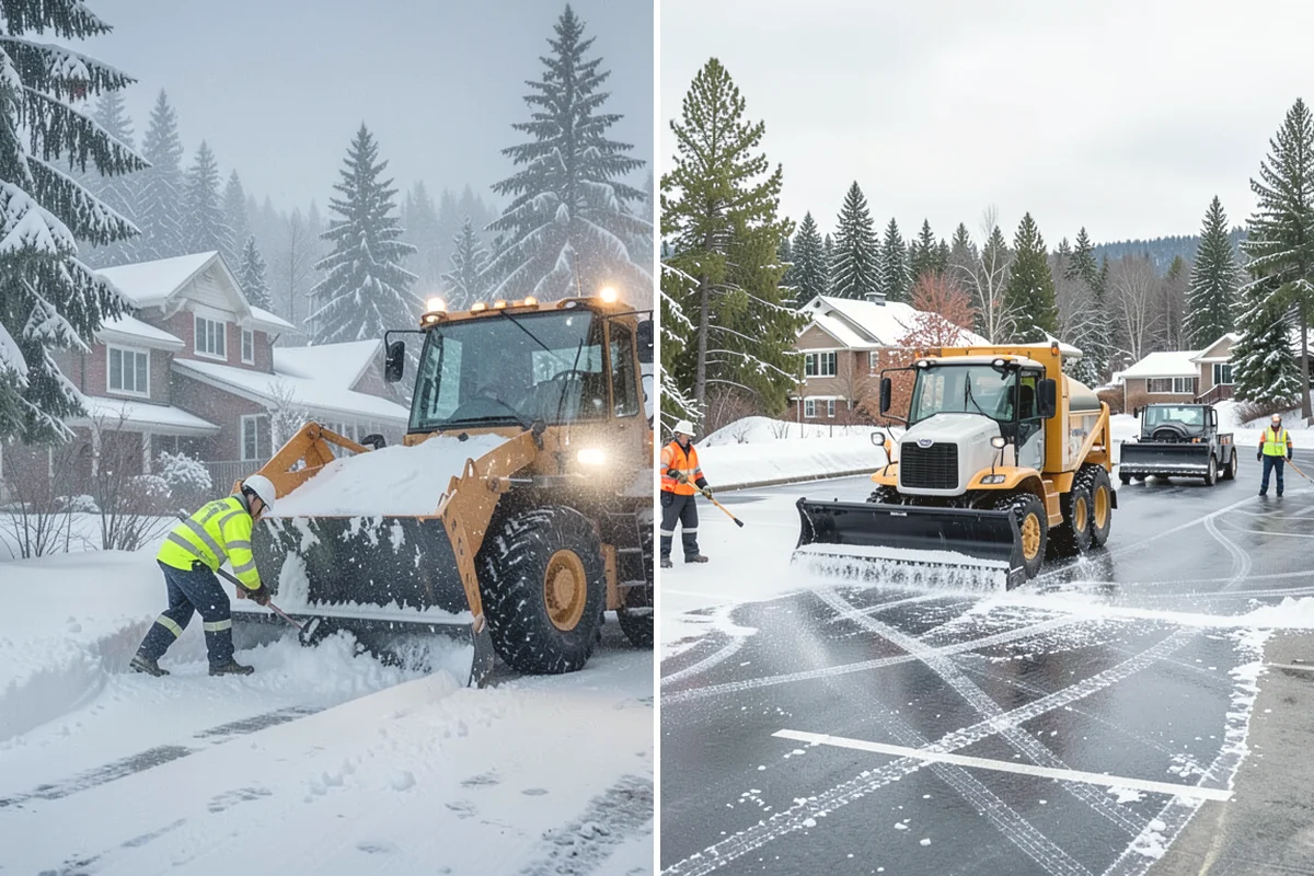Medical Office Snow Plowing in Steilacoom, Pierce County, WA - Confirm clinic hours and mark ADA stalls and the entrance drive as top priority