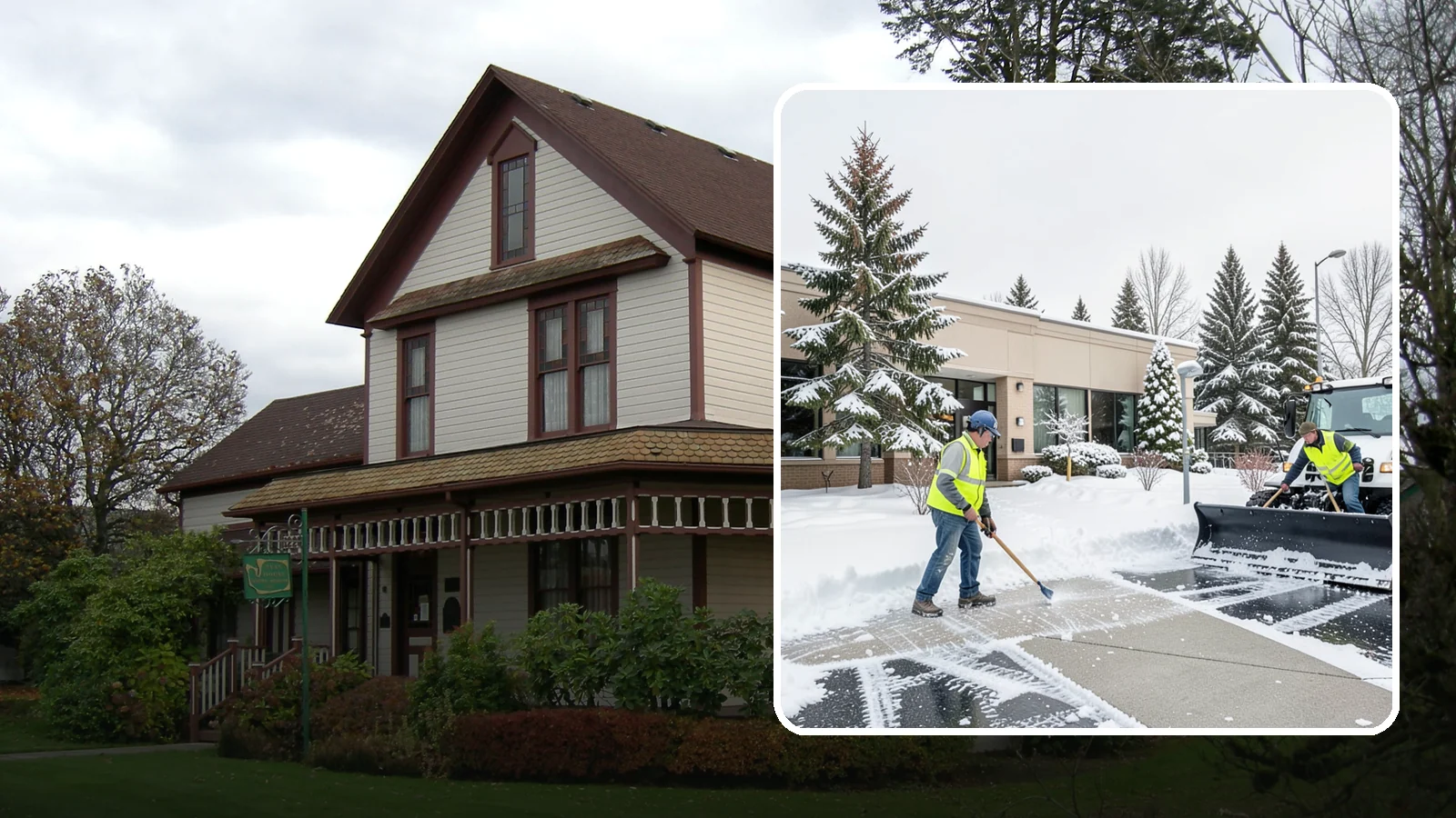 Medical Office Snow Plowing in Sumner, Pierce County, WA - We plow medical office lots and entrances early so patients, many with limited mobility, arrive on clear, safe pavement.