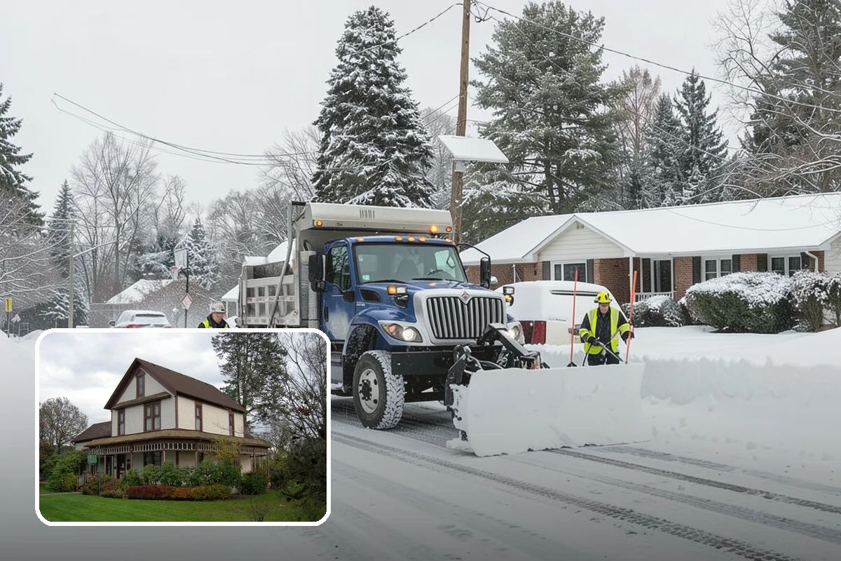 Medical Office Snow Plowing in Sumner, Pierce County, WA - Patient lots and ADA stalls cleared before the first appointment