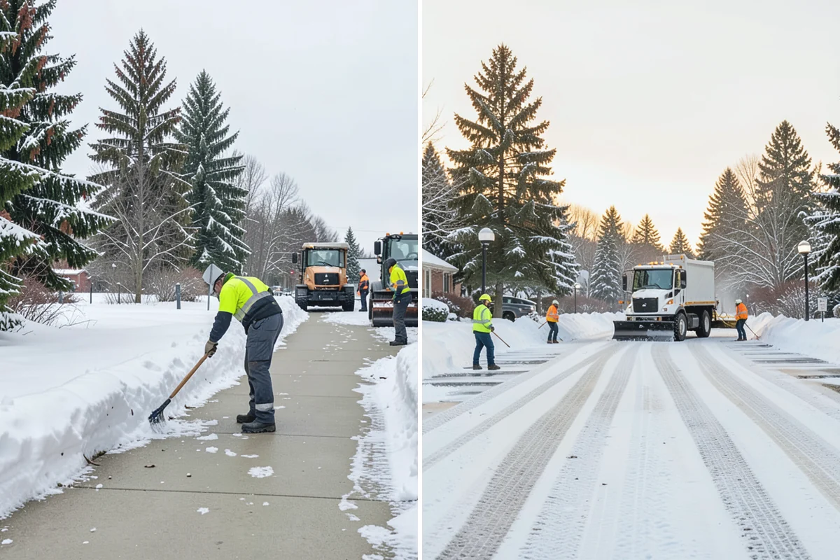 Medical Office Snow Plowing in Sumner, Pierce County, WA - Confirm clinic hours and mark ADA stalls and the entrance drive as top priority