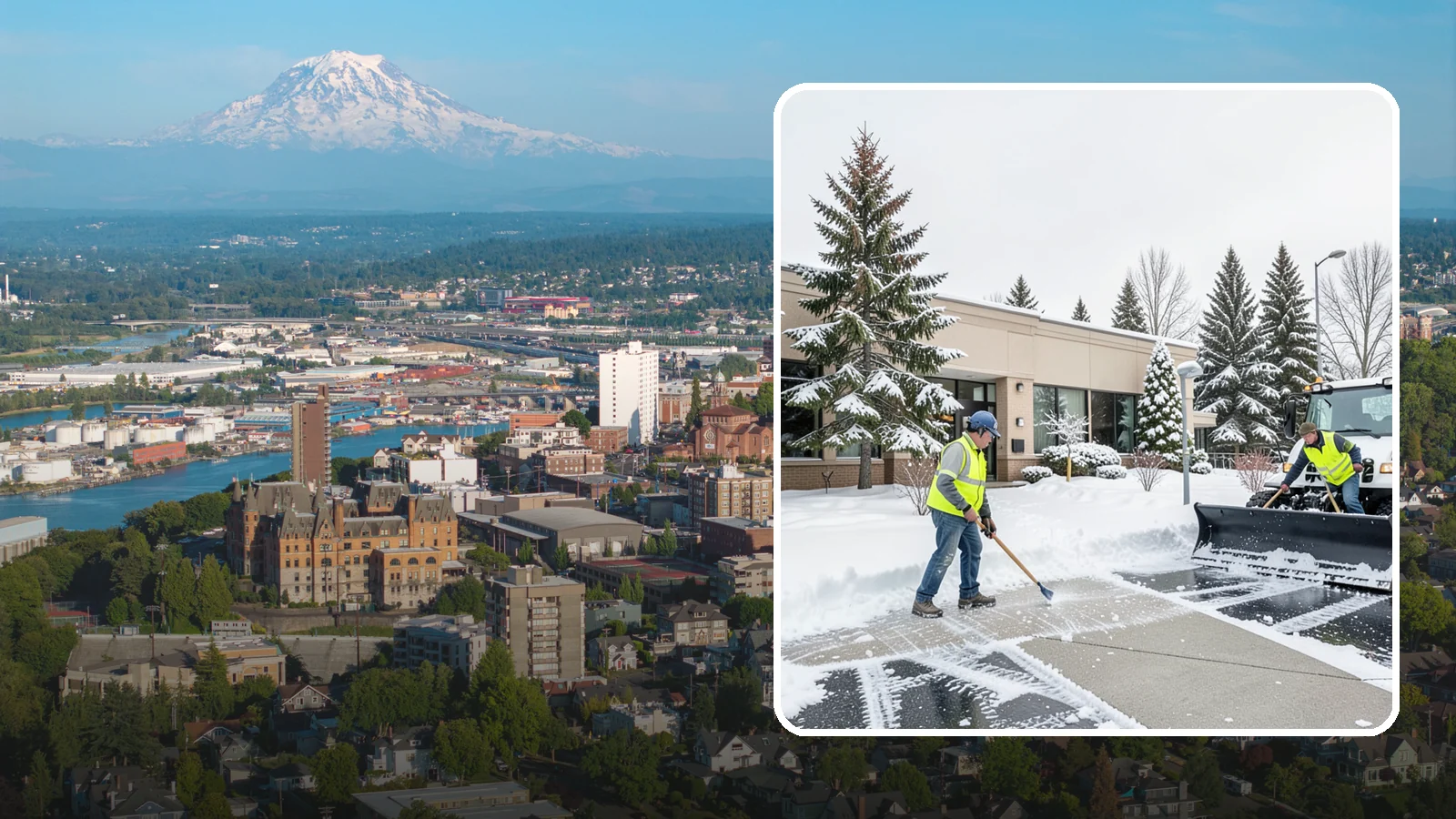 Medical Office Snow Plowing in Tacoma, Pierce County, WA - We plow medical office lots and entrances early so patients, many with limited mobility, arrive on clear, safe pavement.