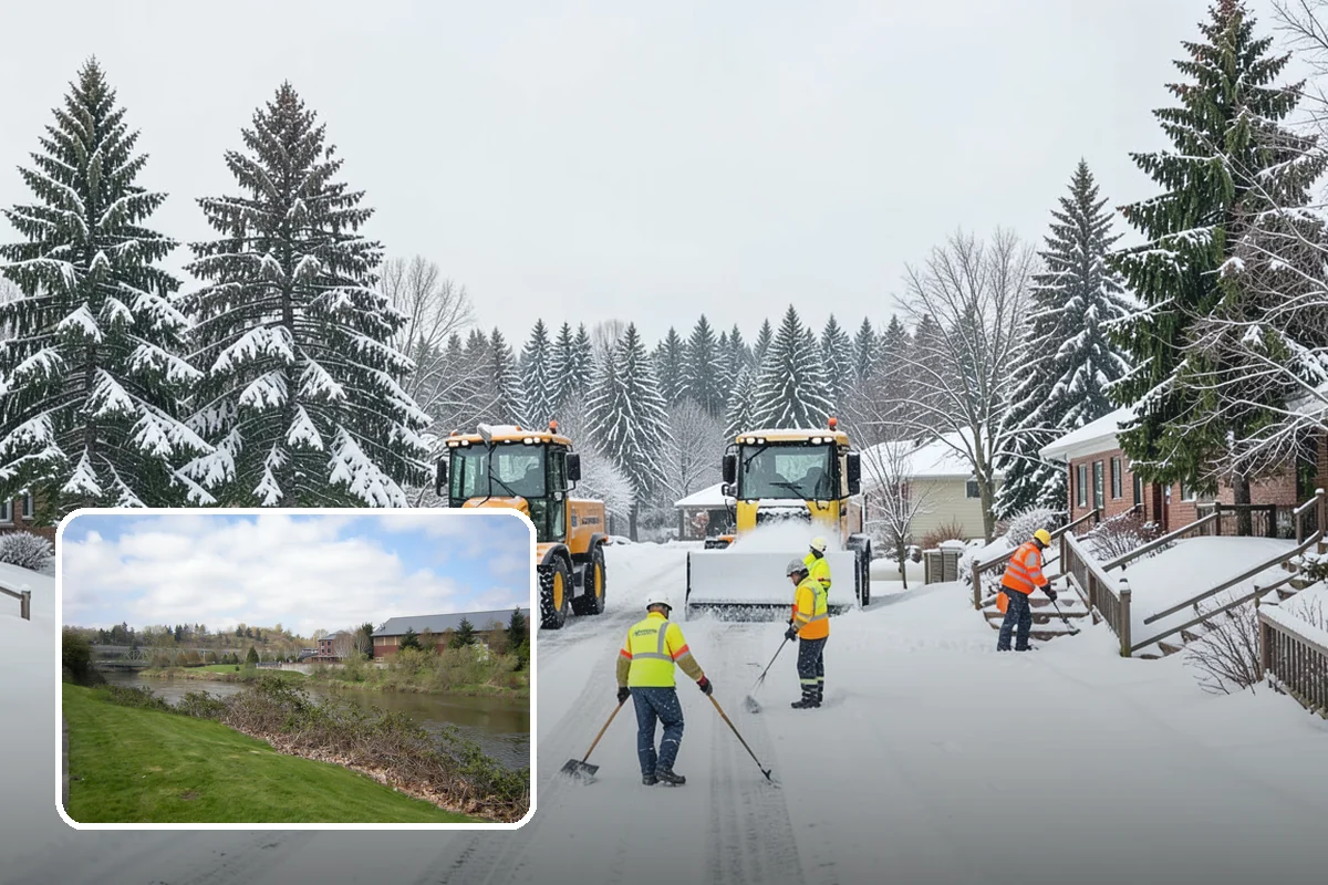 Medical Office Snow Plowing in Tukwila, King County, WA - Patient lots and ADA stalls cleared before the first appointment