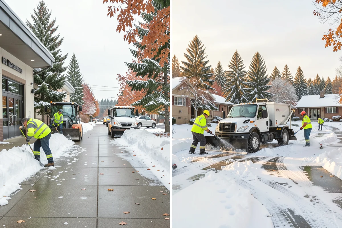 Medical Office Snow Plowing in Tukwila, King County, WA - Confirm clinic hours and mark ADA stalls and the entrance drive as top priority