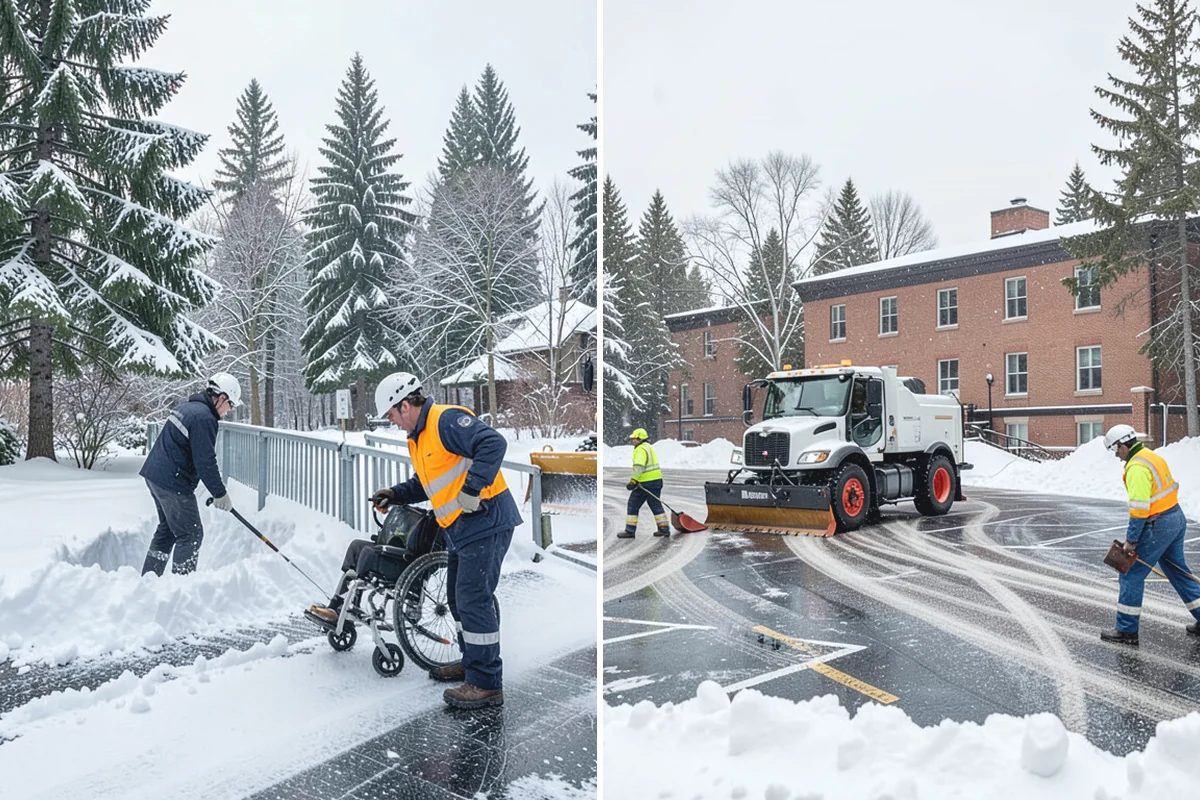 Medical Office Snow Removal in Auburn, King County, WA - Identify patient drop-off, accessible stalls, and entry paths
