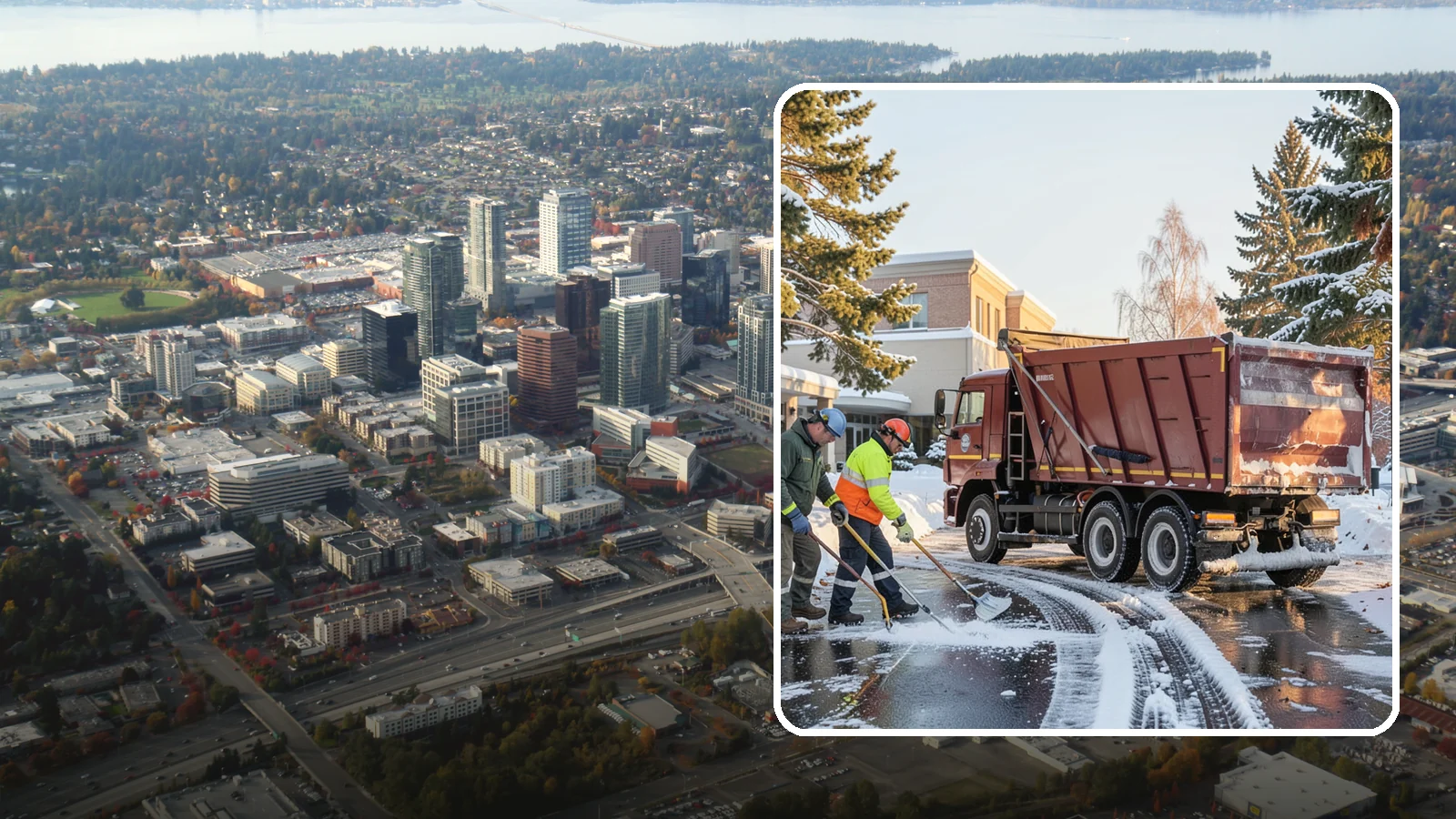 Medical Office Snow Removal in Bellevue, King County, WA - Keep patients and staff safe at your medical office with priority clearing of lots, entrances, and accessible routes.