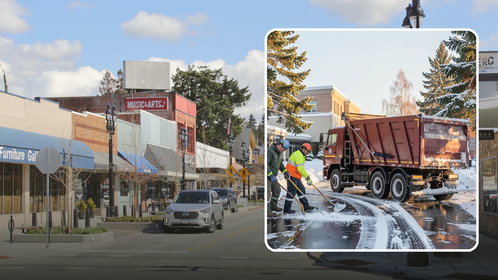 Medical Office Snow Removal in Bothell, King County, WA - Keep patients and staff safe at your medical office with priority clearing of lots, entrances, and accessible routes.