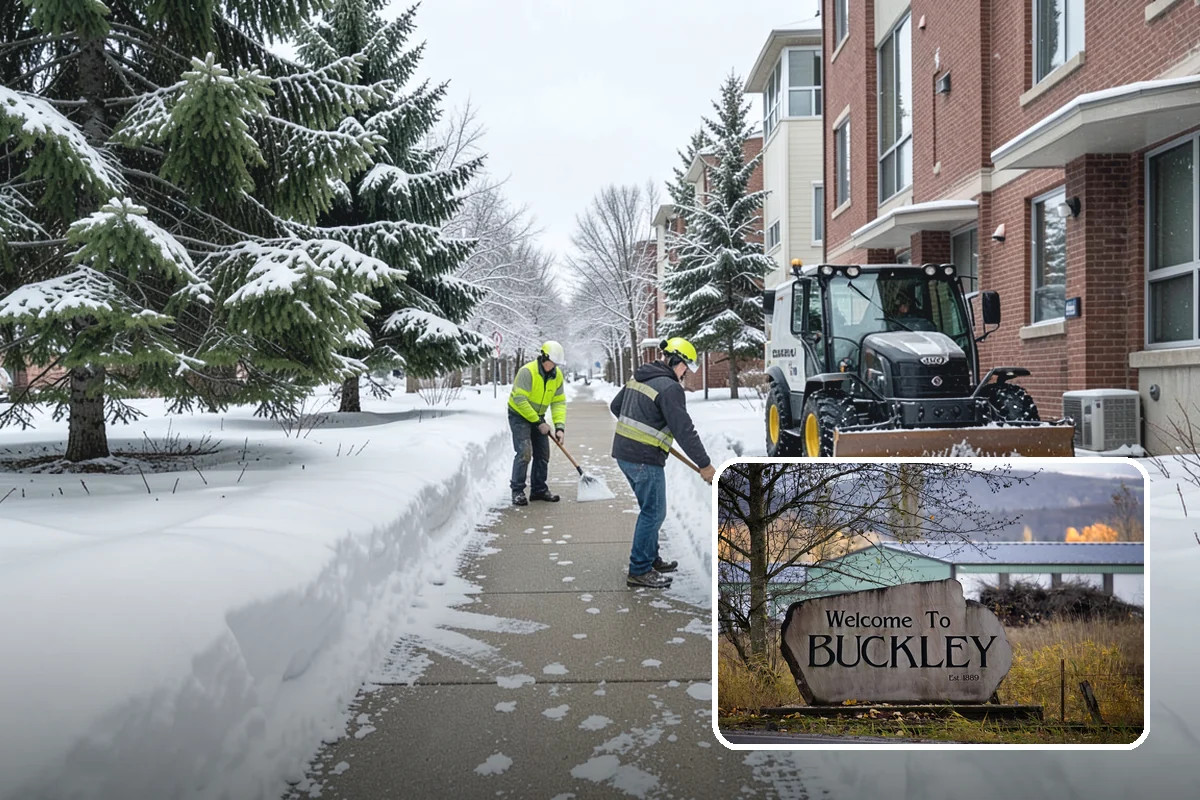 Medical Office Snow Removal in Buckley, Pierce County, WA - Priority clearing for patient drop-off and entrances
