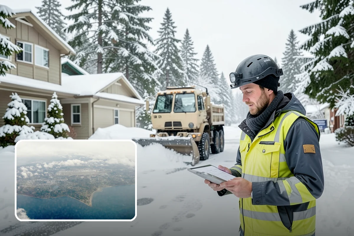 Medical Office Snow Removal in Burien, King County, WA - Priority clearing for patient drop-off and entrances