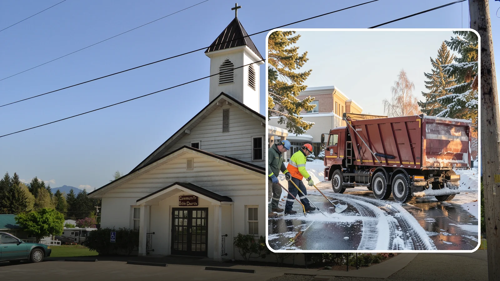 Medical Office Snow Removal in Concrete, Skagit County, WA - Keep patients and staff safe at your medical office with priority clearing of lots, entrances, and accessible routes.
