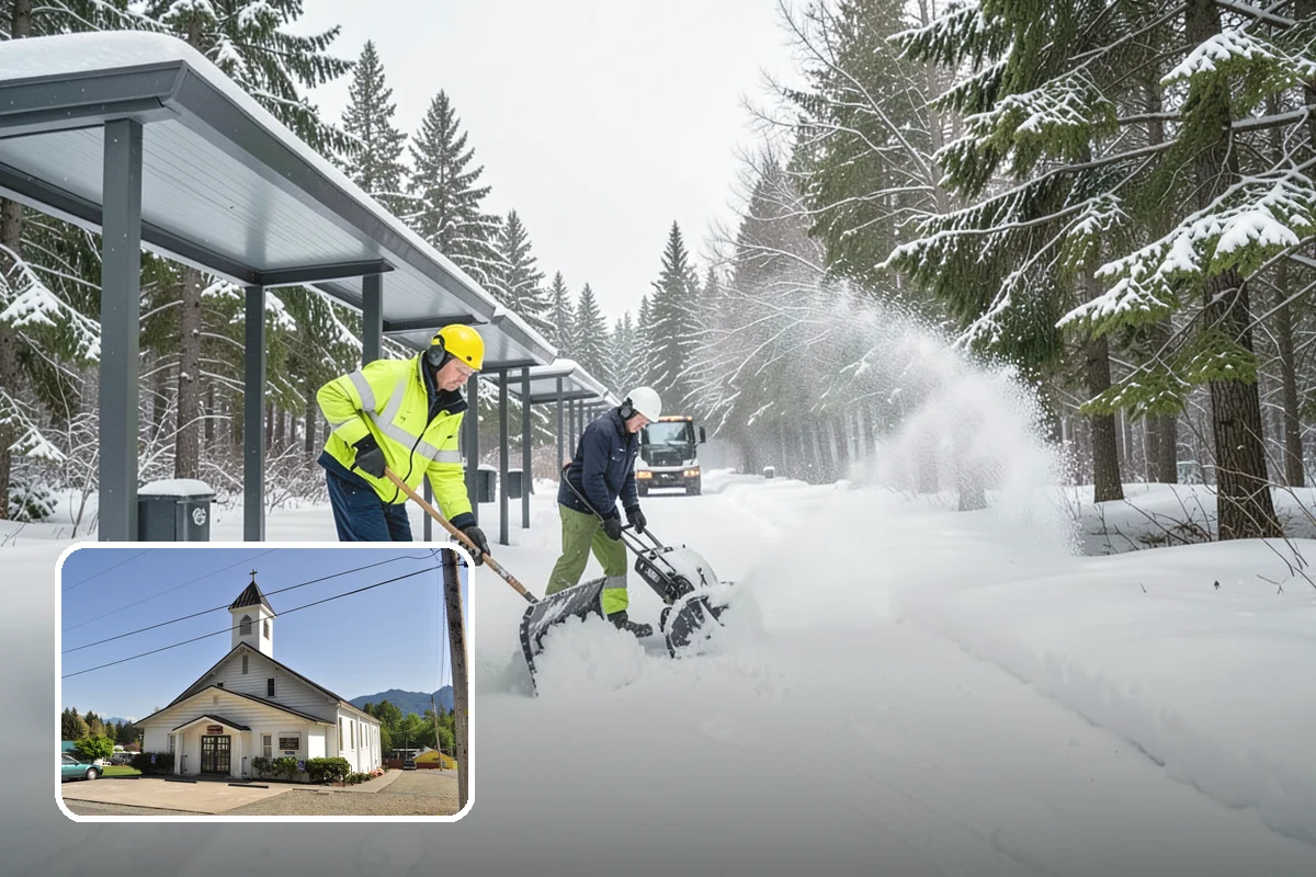 Medical Office Snow Removal in Concrete, Skagit County, WA - Priority clearing for patient drop-off and entrances